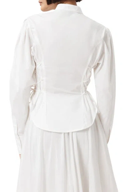 Allsaints Evanna Puff-sleeve Shirt In White