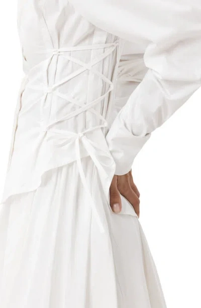 Allsaints Evanna Puff-sleeve Shirt In White