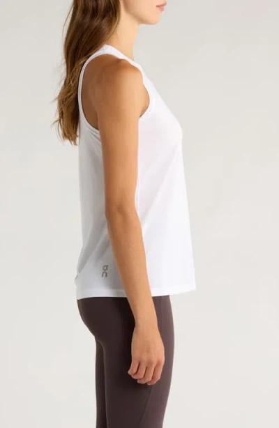 On Core Running Tank In White