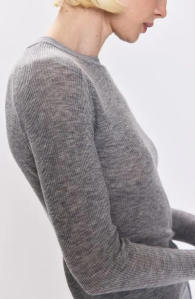 Pistola Juno Feather Weight Sweater In Heather Charcoal In Gray