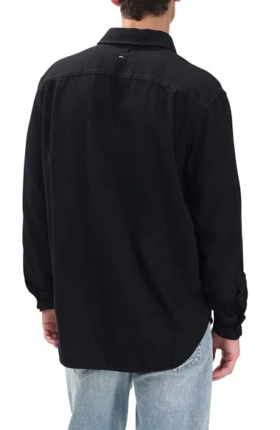 Rag & Bone Finch Denim Button-up Shirt In Black