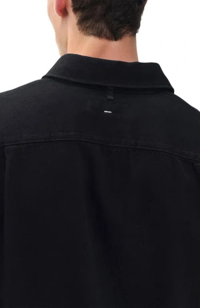Rag & Bone Finch Denim Button-up Shirt In Black