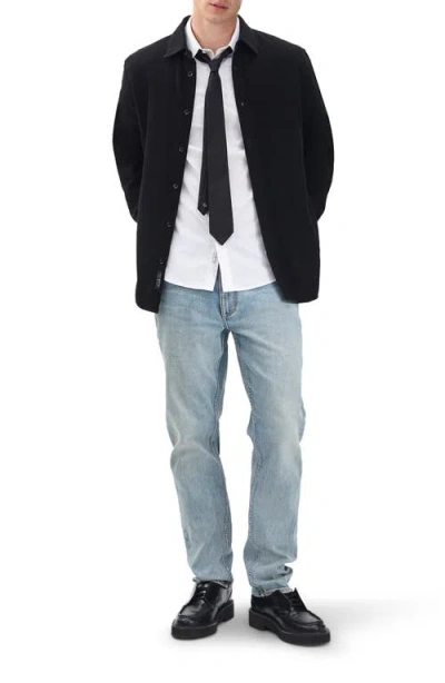 Rag & Bone Finch Denim Button-up Shirt In Black