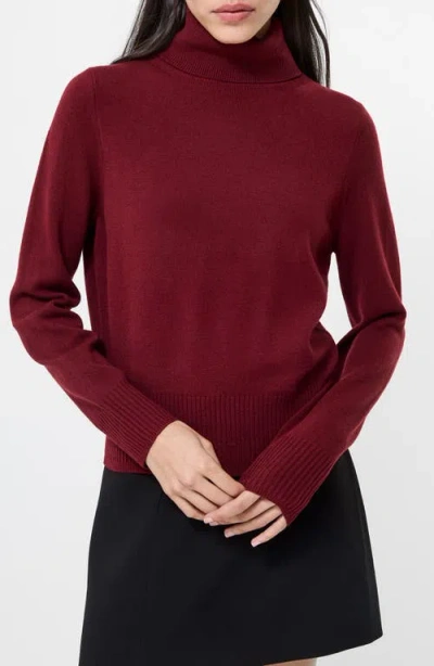 French Connection Babysoft Turtleneck Sweater In Red