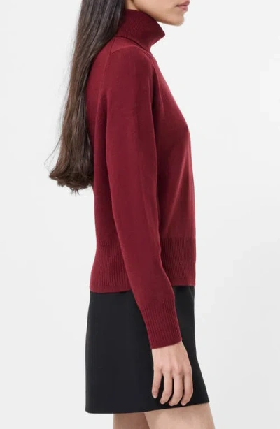 French Connection Babysoft Turtleneck Sweater In Red