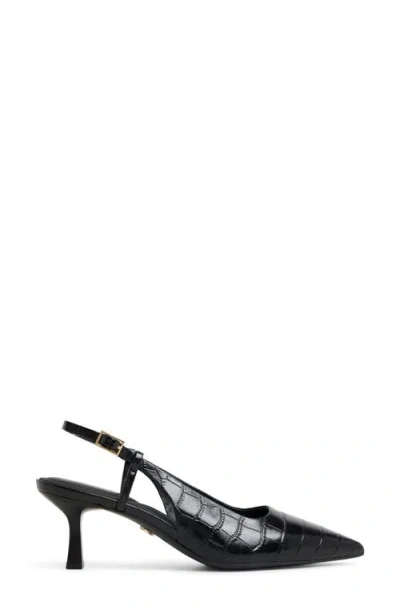 Aldo Adan Pointed Toe Slingback Pump In Black