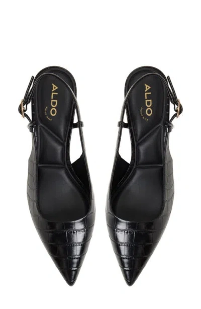 Aldo Adan Pointed Toe Slingback Pump In Black