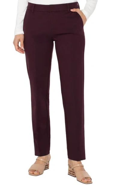 Liverpool Los Angeles Women's Kelsey Wide-leg Pants In Burgundy