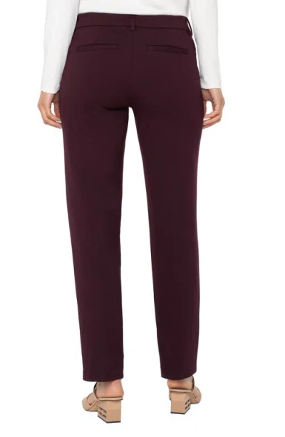 Liverpool Los Angeles Women's Kelsey Wide-leg Pants In Burgundy
