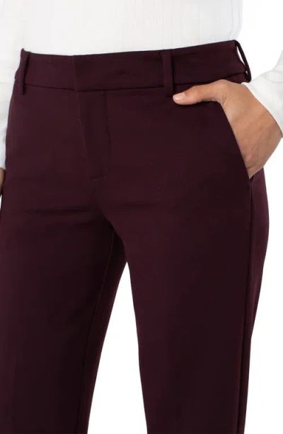 Liverpool Los Angeles Women's Kelsey Wide-leg Pants In Burgundy