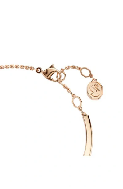 Swarovski Swaroski Mesmera Rose Gold-tone Plated Bangle In Gold