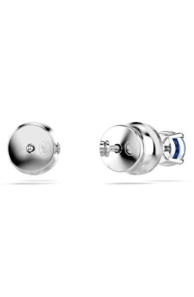 Swarovski Stilla Attract Stud Earrings In Blue