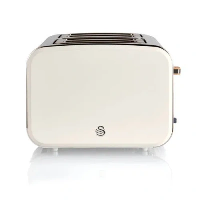 Swan Nordic Four Slice Toaster In Metallic