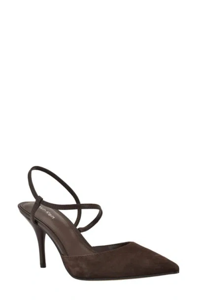 Calvin Klein Women's Cordera Strappy Stiletto Pumps In Brown