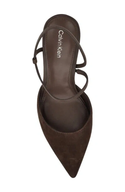 Calvin Klein Women's Cordera Strappy Stiletto Pumps In Brown