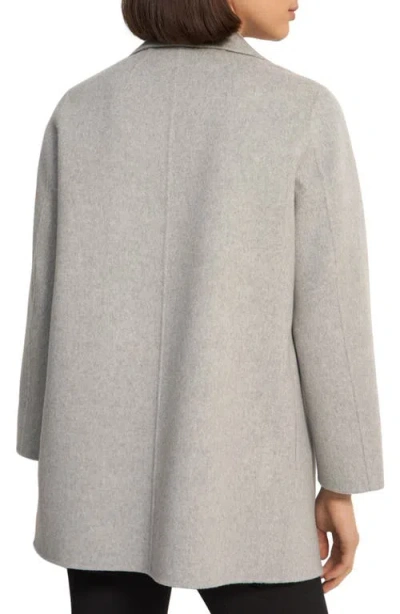 Theory New Divide Double-face Wool Blazer In Gray