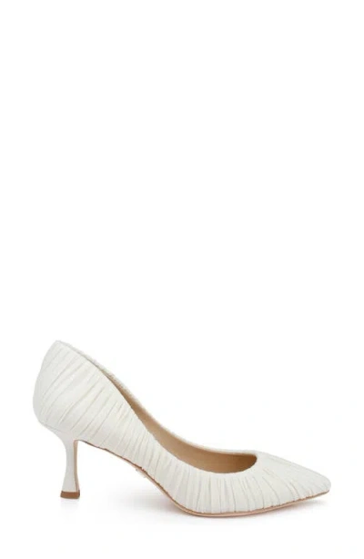 Badgley Mischka Collection Verity Pointed Toe Pump In White