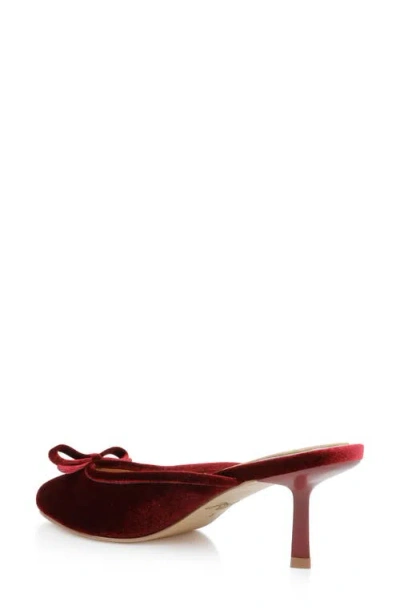 Jewel Badgley Mischka Women's Elliott Evening Mules In Burgundy