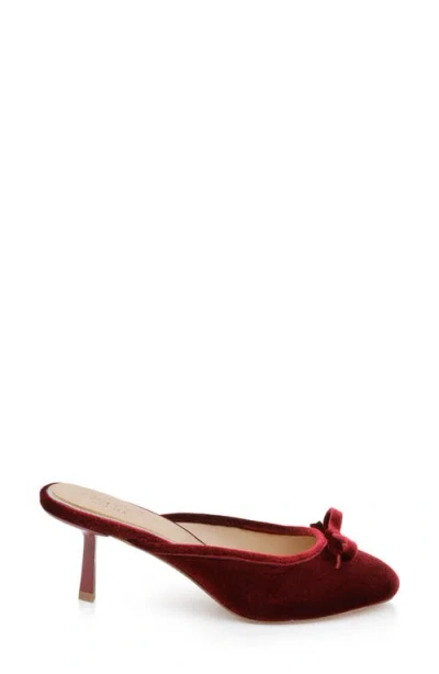 Jewel Badgley Mischka Women's Elliott Evening Mules In Burgundy