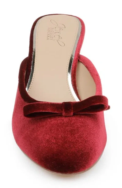 Jewel Badgley Mischka Women's Elliott Evening Mules In Burgundy