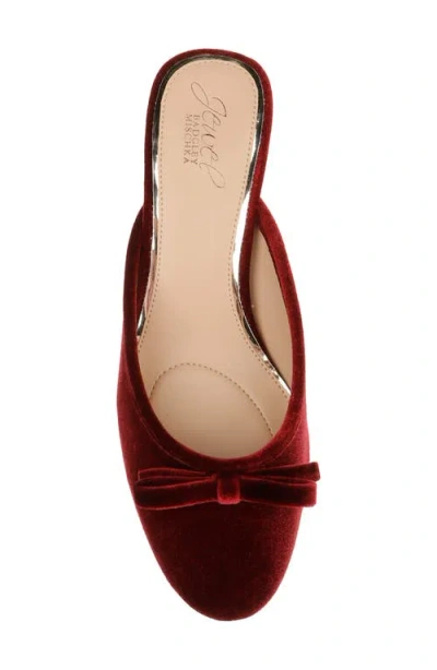 Jewel Badgley Mischka Women's Elliott Evening Mules In Burgundy
