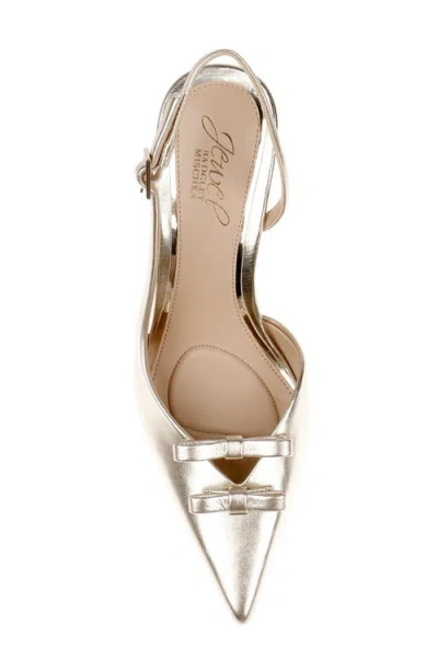 Jewel Badgley Mischka Women's Ellery Bow Evening Pumps In Gold