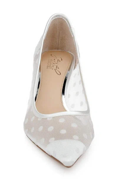 Jewel Badgley Mischka Women's Elena Evening Pumps In White