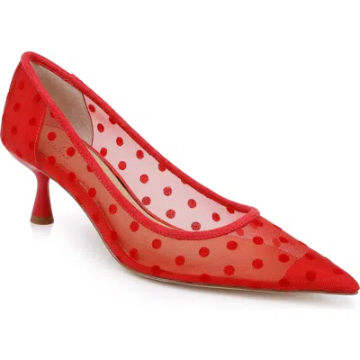 Jewel Badgley Mischka Women's Elena Evening Pumps In Red