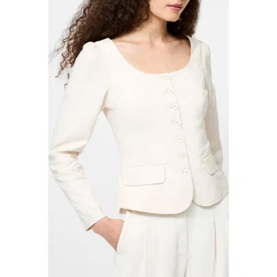 French Connection Inga 2-pocket Button-up Shirt In White