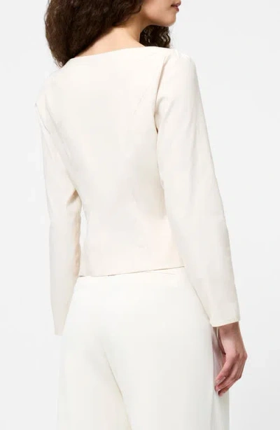 French Connection Inga 2-pocket Button-up Shirt In White