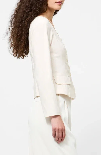 French Connection Inga 2-pocket Button-up Shirt In White