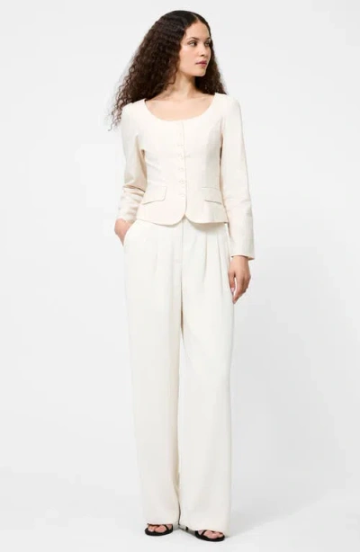 French Connection Inga 2-pocket Button-up Shirt In White