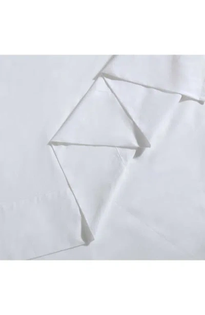 Calvin Klein 200 Thread Count Cotton Percale Sheet Set In White