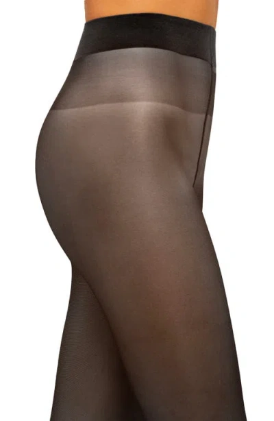 Wolford Individual Gobi 10 Denier Tights In Black