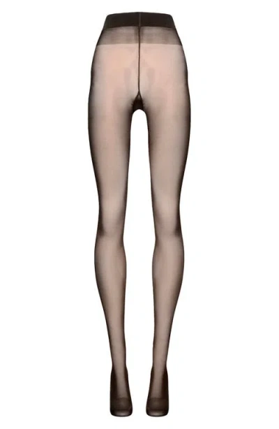 Wolford Individual Gobi 10 Denier Tights In Black