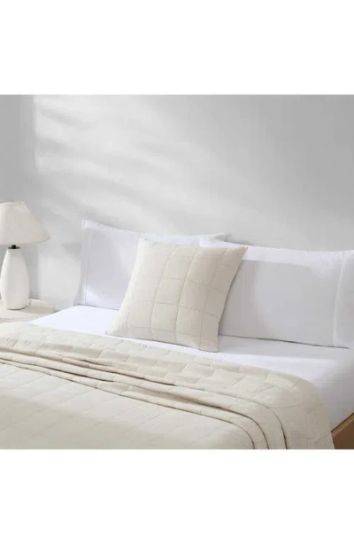 Calvin Klein Cotton Gauze Solid Decorative Pillow Cover, 22" X 22" In Neutral