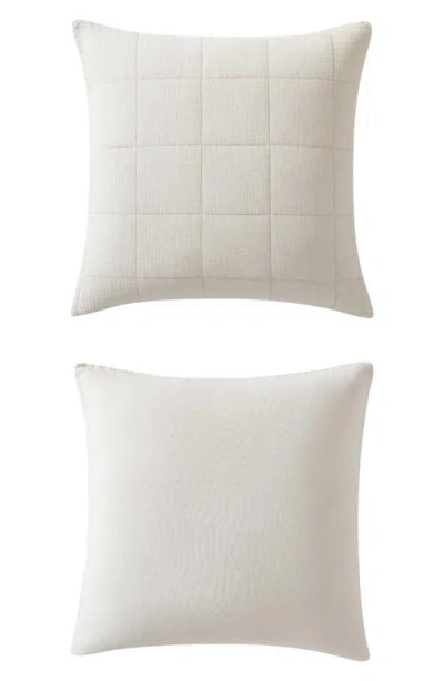 Calvin Klein Cotton Gauze Solid Decorative Pillow Cover, 22" X 22" In Neutral