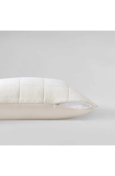 Calvin Klein Cotton Gauze Solid Decorative Pillow Cover, 22" X 22" In Neutral