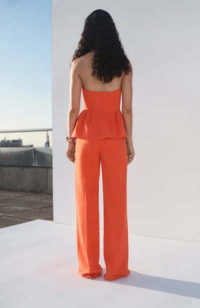 Mango Women's Straight Mid-rise Suit Pants In Orange