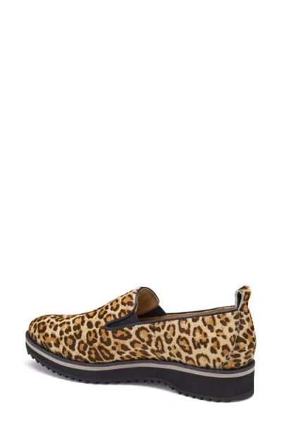 Johnston & Murphy Ulyssa Platform Loafer In Animal Print