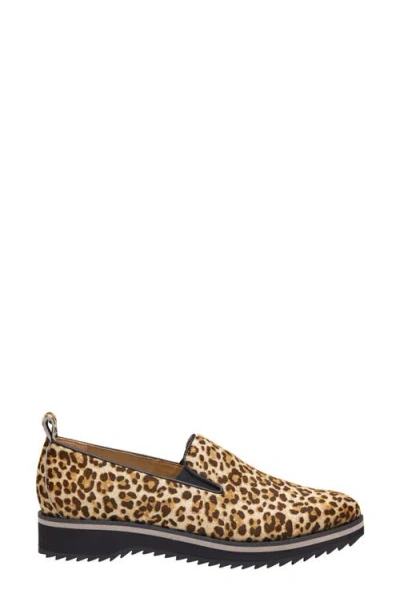 Johnston & Murphy Ulyssa Platform Loafer In Animal Print
