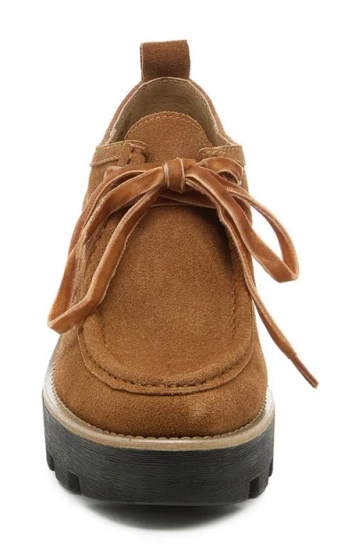 Kelsi Dagger Brooklyn Olga Lug Loafer Heels In Brown