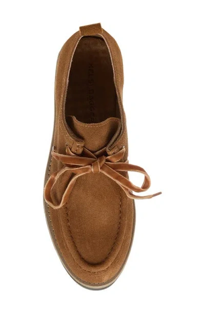 Kelsi Dagger Brooklyn Olga Lug Loafer Heels In Brown