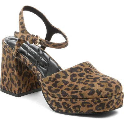 Kelsi Dagger Brooklyn Edna Ankle Strap Platform Pump In Brown