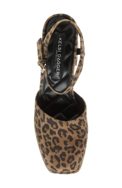 Kelsi Dagger Brooklyn Edna Ankle Strap Platform Pump In Brown
