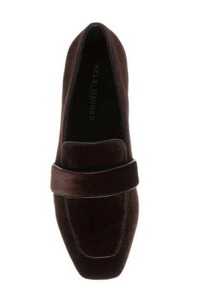 Kelsi Dagger Brooklyn Finch Loafer Flat In Brown