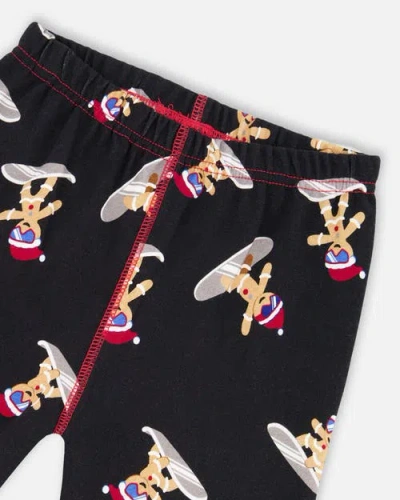 Deux Par Deux Two-piece Organic Cotton Pajama Set Cookie In Multi