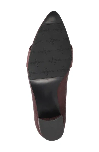 Easy Street Aster Womens Pointed Closed Toe Block Heel Pumps In Burgundy