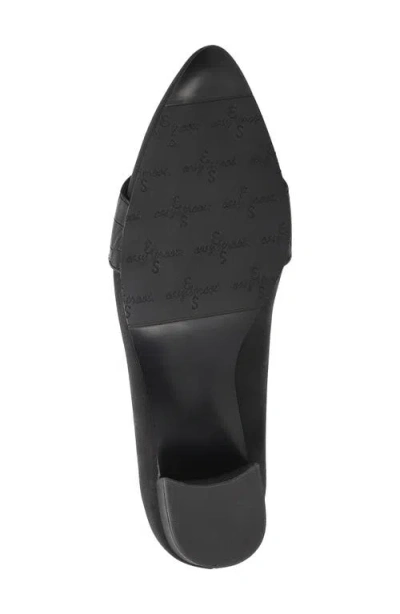 Easy Street Aster Womens Pointed Closed Toe Block Heel Pumps In Black