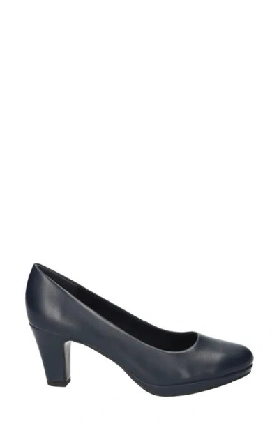 Easy Street Poet Womens Solid Man Made Pumps In Blue